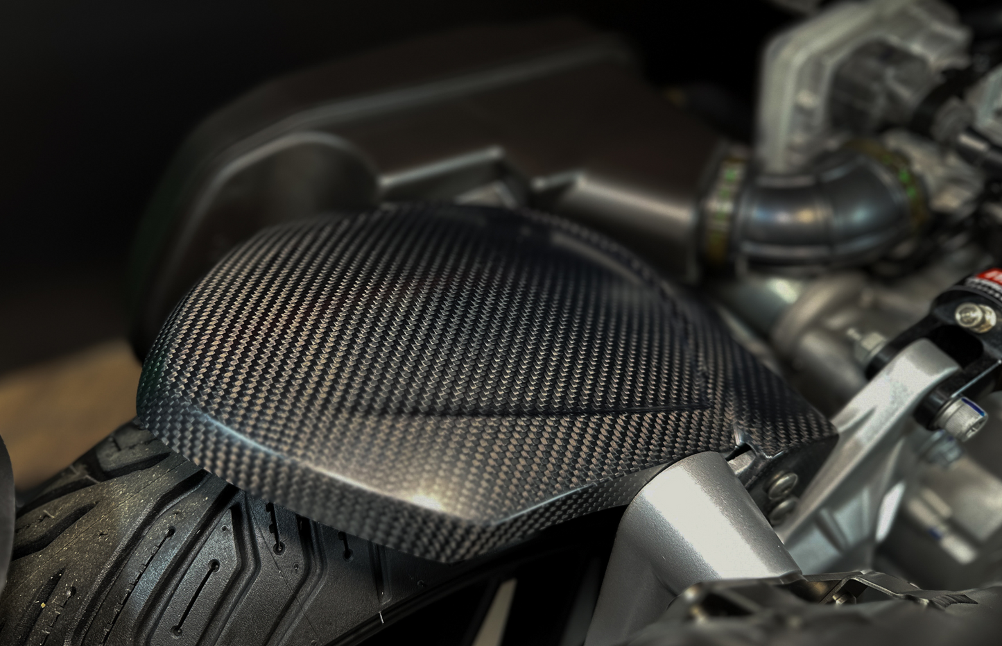 Italjet Dragster 125/200 Carbon Rear Mudguard