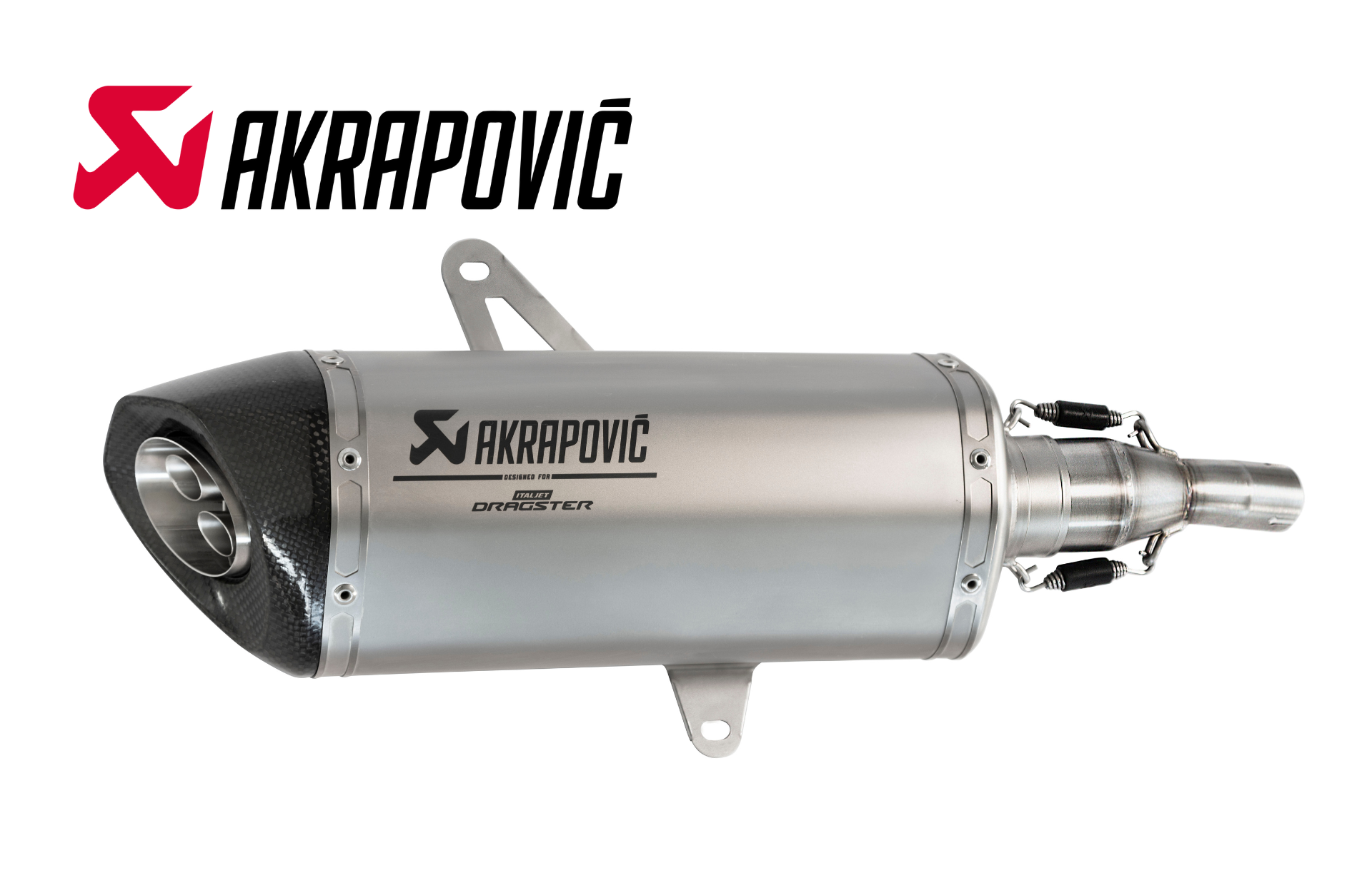 AKRAPOVIC イタルジェット ドラッグスター200 スリップオン Italjet Dragster 125/200 Akrapovič EU Homologated Muffler Slip-On
