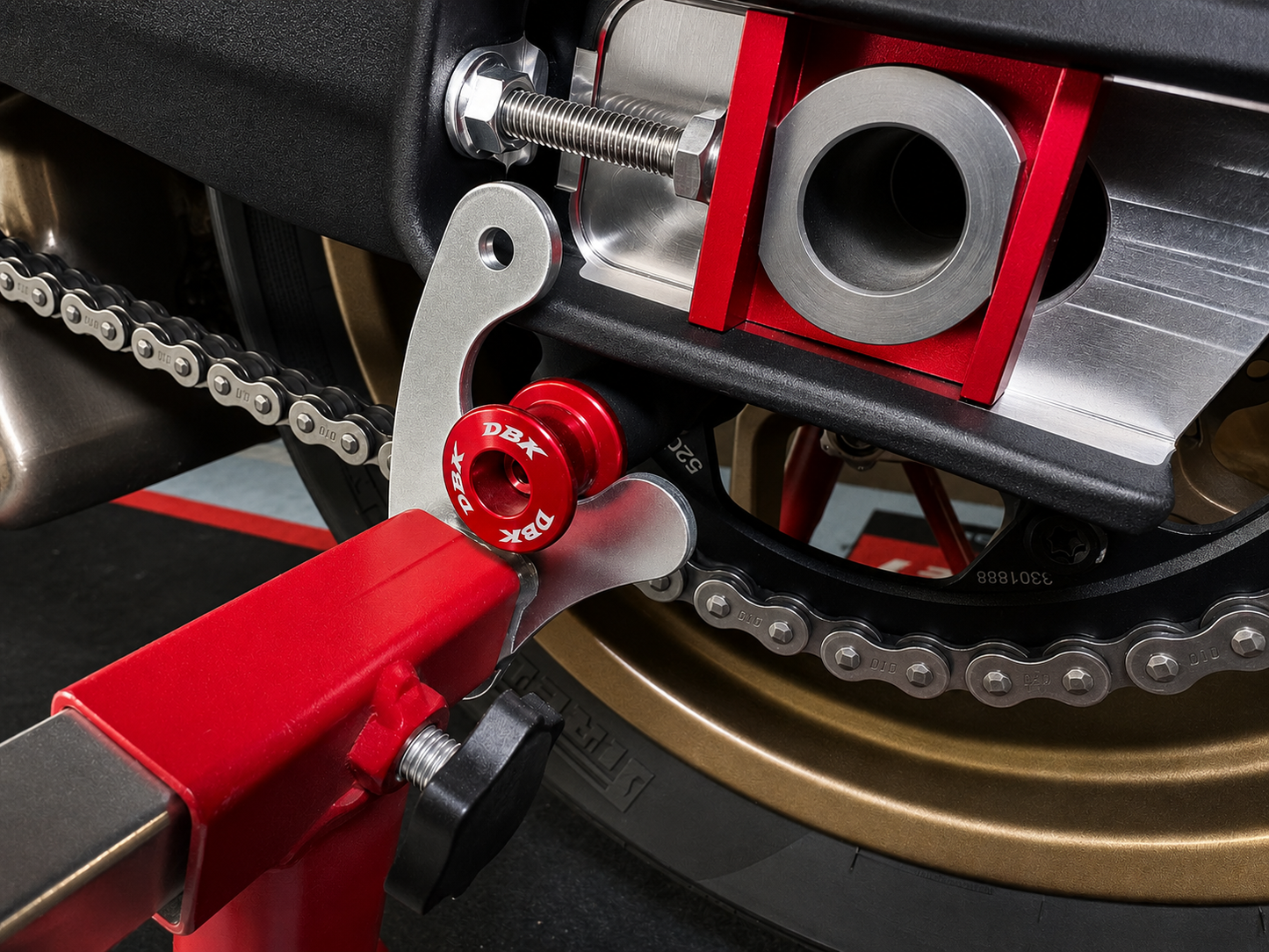 DBK Racing Ständerhalterungen für <tc>Italjet</tc> Dragster 459/700
