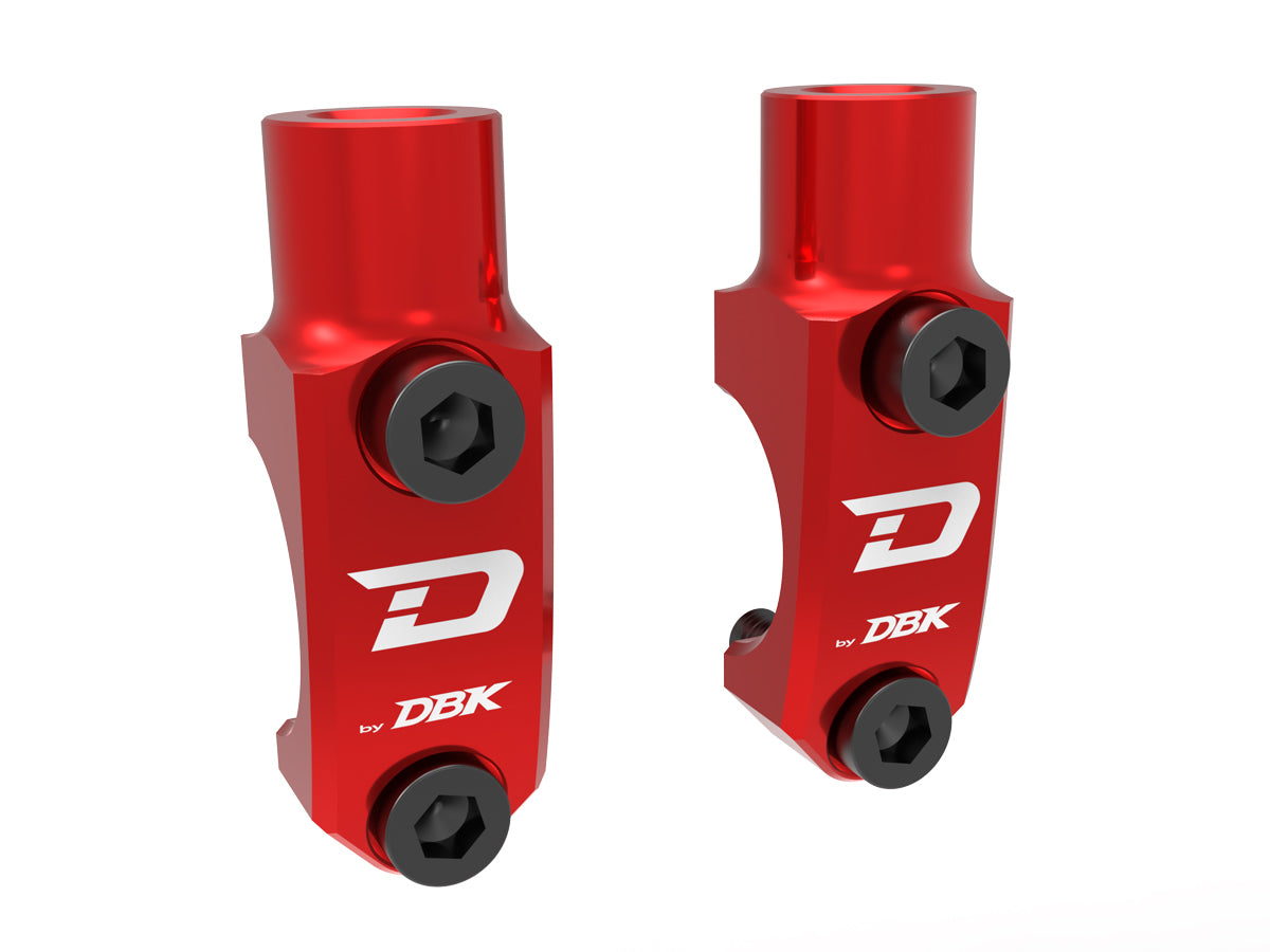 DBK CNC Rear Mirror Mounting Kit Pair for Italjet Dragster 459/700