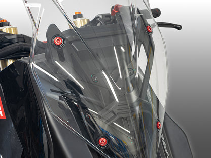 DBK CNC Windschutzscheiben-Verschönerungsschraubensatz für <tc>Italjet</tc> Dragster 459/700