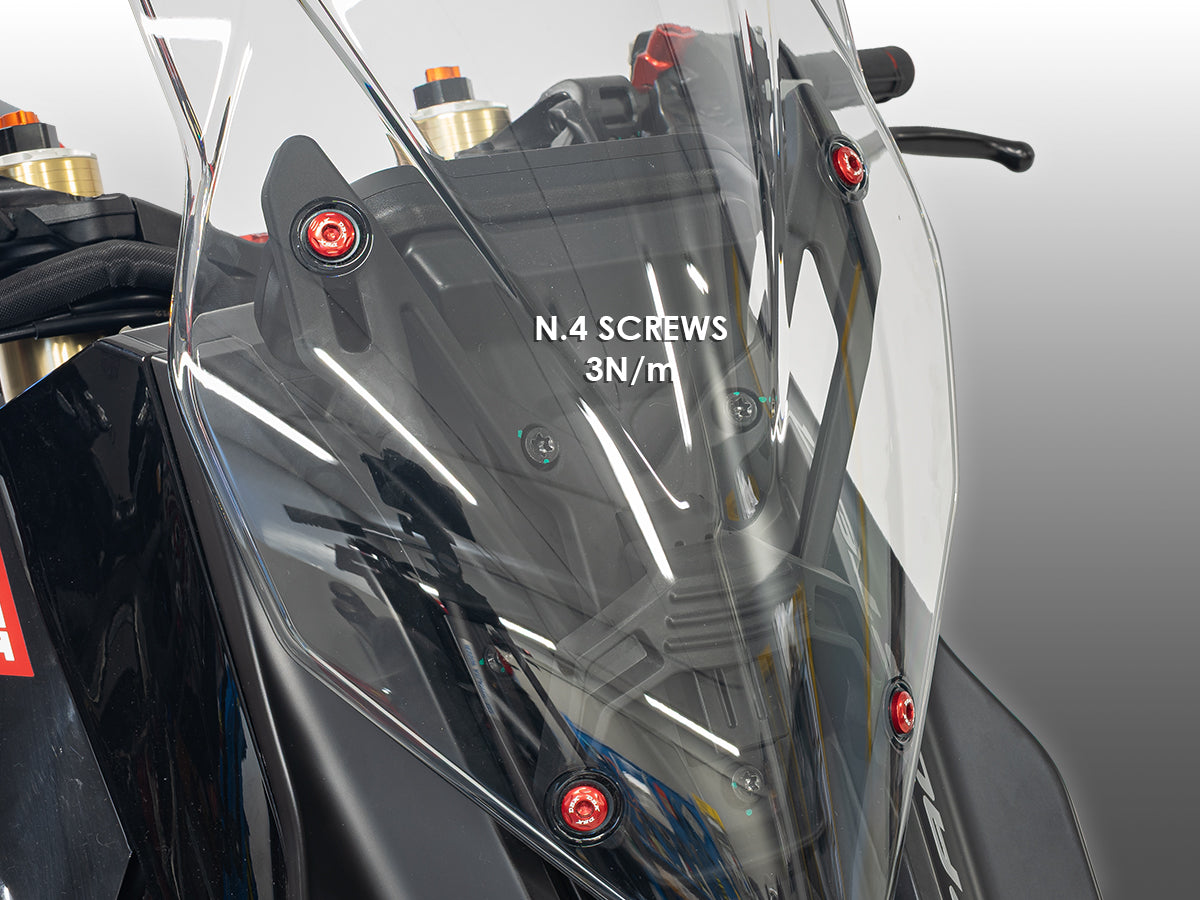 DBK CNC Windschutzscheiben-Verschönerungsschraubensatz für <tc>Italjet</tc> Dragster 459/700