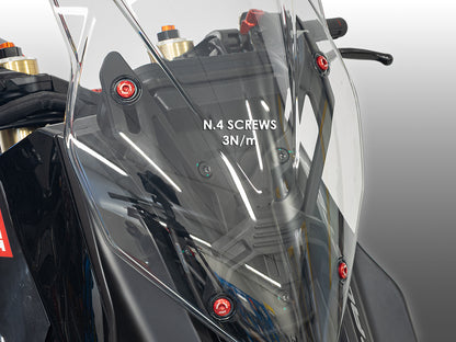 DBK CNC Windschutzscheiben-Verschönerungsschraubensatz für <tc>Italjet</tc> Dragster 459/700