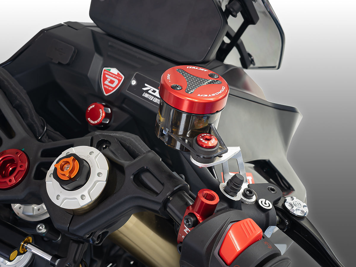 DBK CNC Zierschraube für vorderen Bremsflüssigkeitsbehälter <tc>Italjet</tc> Dragster 459/700
