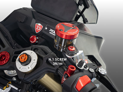 DBK CNC Zierschraube für vorderen Bremsflüssigkeitsbehälter <tc>Italjet</tc> Dragster 459/700