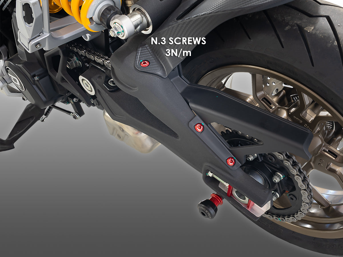 Kit de tornillos de embellecimiento para guardabarros trasero DBK CNC <tc>Italjet</tc> Dragster 459/700