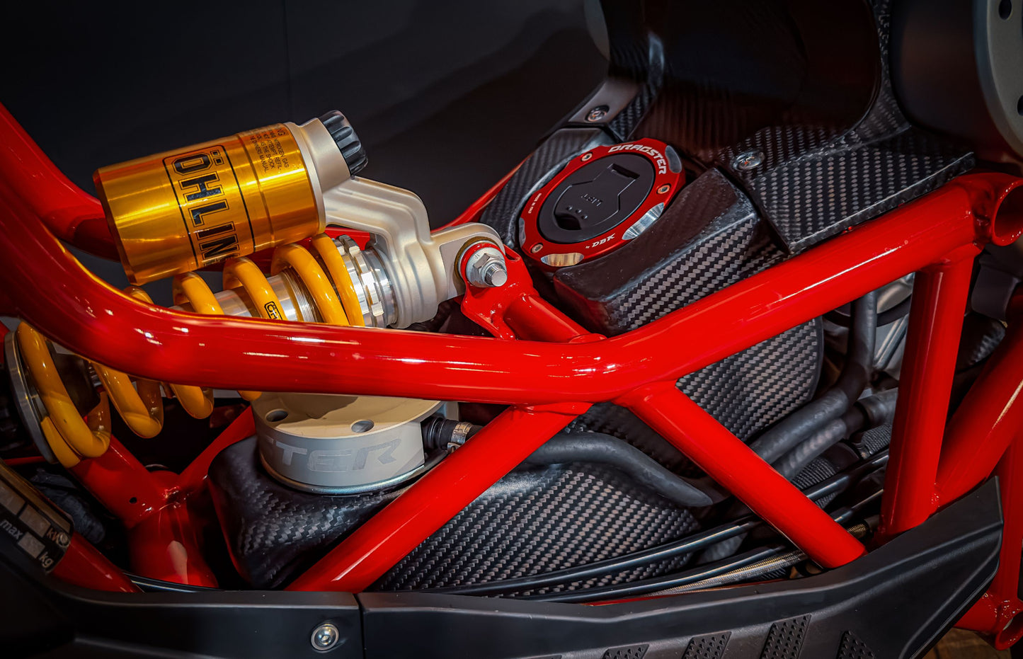 Carbon Fibre Fuel Tank for Italjet Dragster 125/200/300